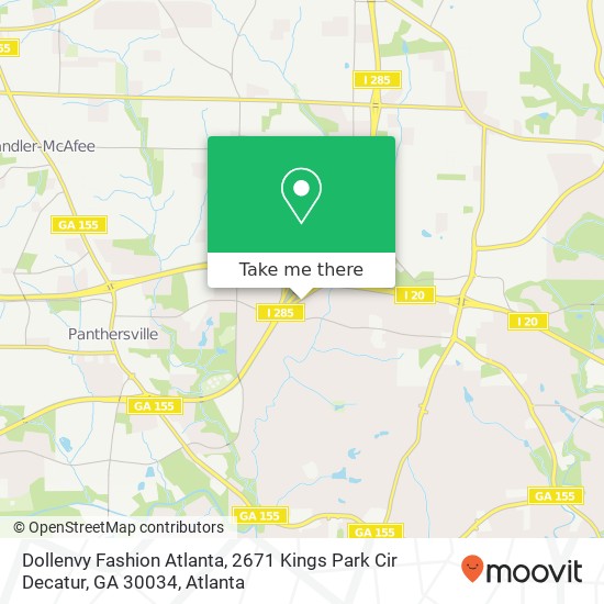 Mapa de Dollenvy Fashion Atlanta, 2671 Kings Park Cir Decatur, GA 30034