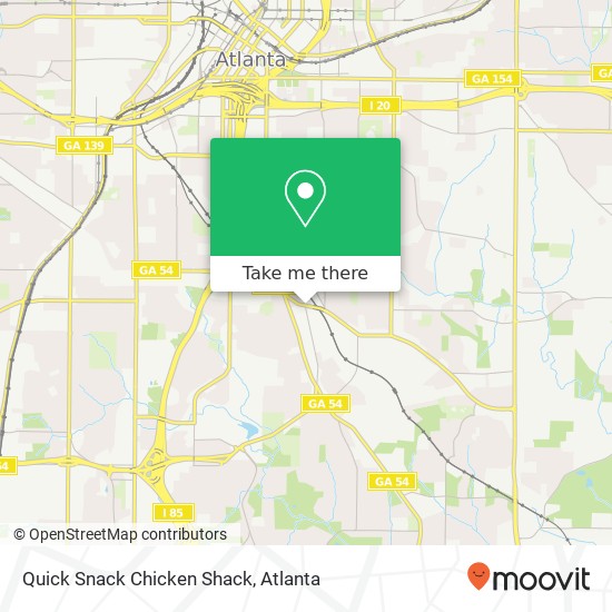 Quick Snack Chicken Shack, 186 McDonough Blvd SE Atlanta, GA 30315 map