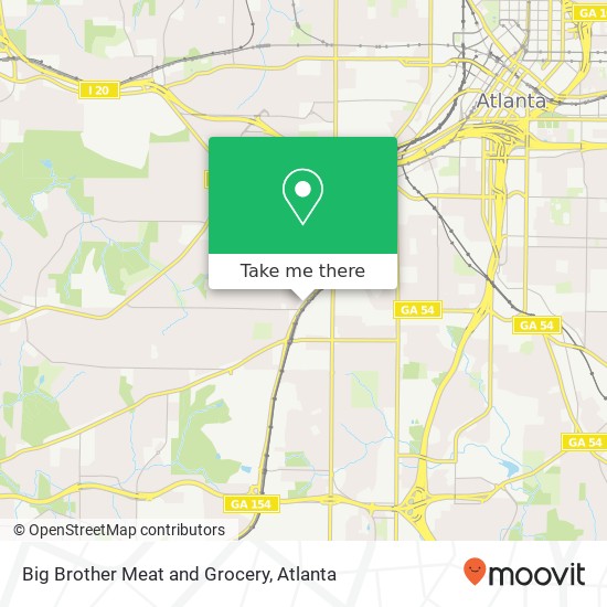 Big Brother Meat and Grocery, 1177 Lee St SW Atlanta, GA 30310 map