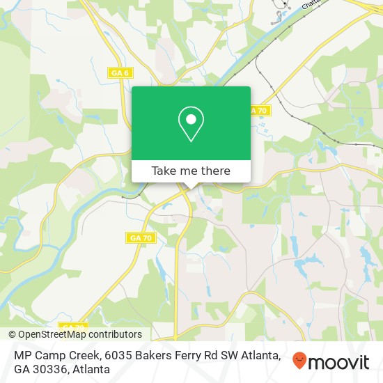 MP Camp Creek, 6035 Bakers Ferry Rd SW Atlanta, GA 30336 map