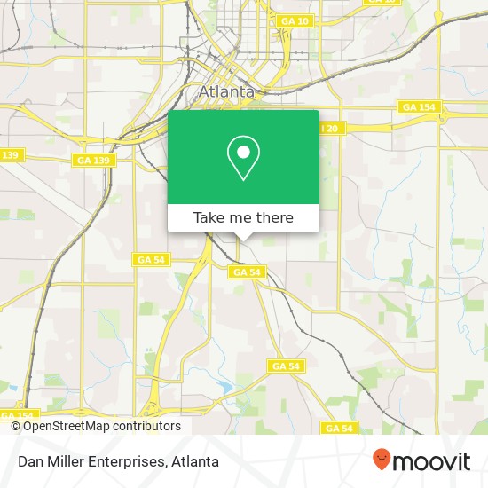 Mapa de Dan Miller Enterprises, 42 Milton Ave SE Atlanta, GA 30315