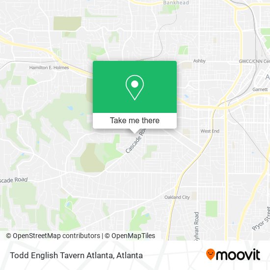 Todd English Tavern Atlanta map
