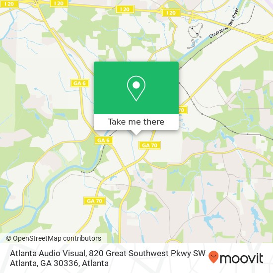 Atlanta Audio Visual, 820 Great Southwest Pkwy SW Atlanta, GA 30336 map