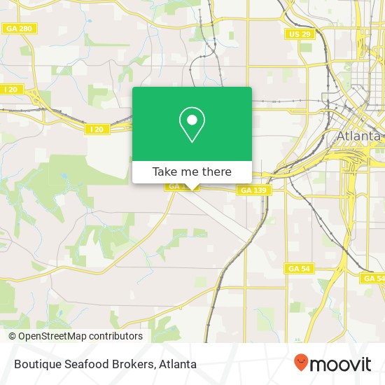 Boutique Seafood Brokers, 1326 White St SW Atlanta, GA 30310 map