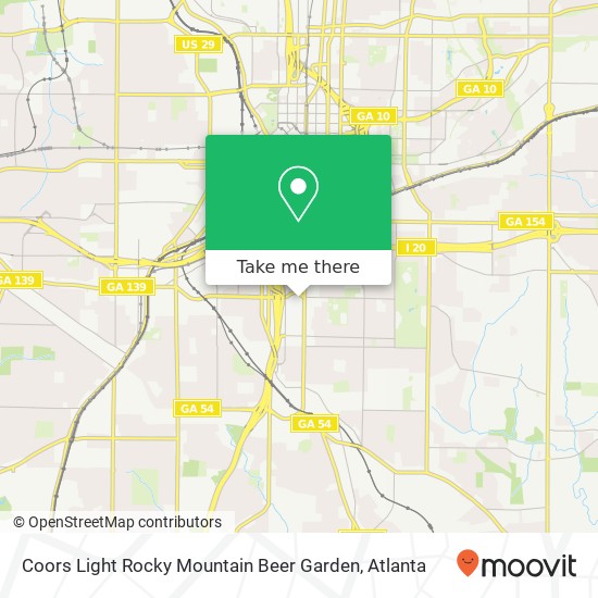 Coors Light Rocky Mountain Beer Garden map