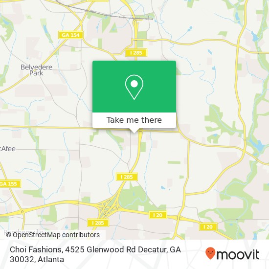 Choi Fashions, 4525 Glenwood Rd Decatur, GA 30032 map