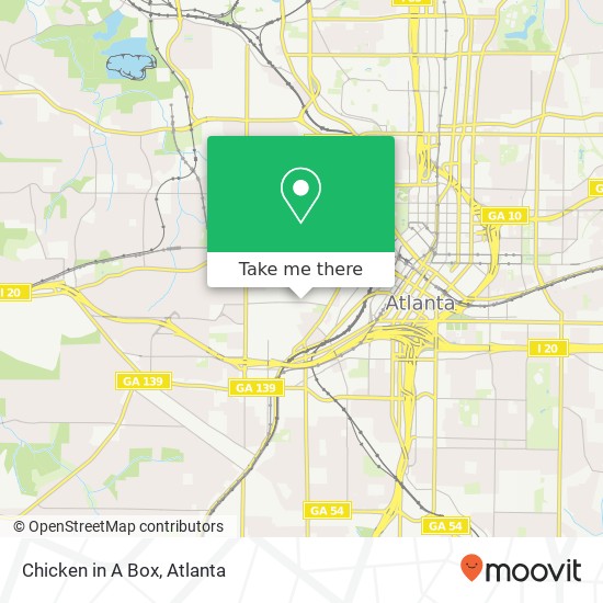 Chicken in A Box, 649 Fair St SW Atlanta, GA 30314 map