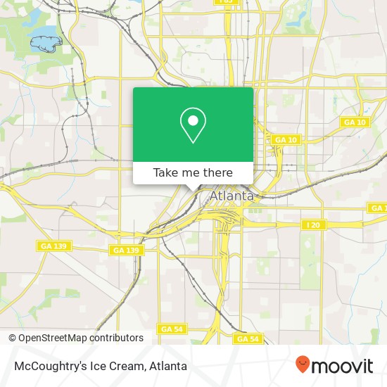 McCoughtry's Ice Cream, 185 Peters St SW Atlanta, GA 30313 map