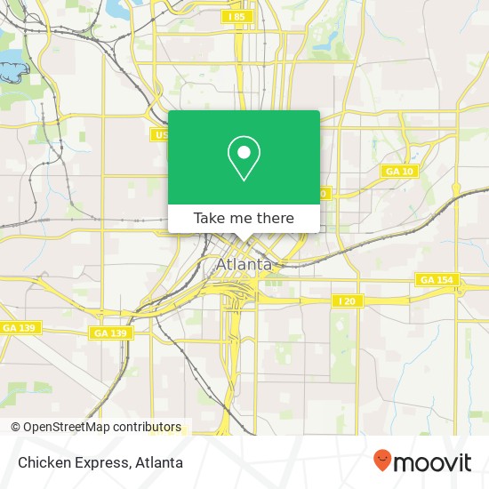 Chicken Express, 50 Alabama St SW Atlanta, GA 30303 map