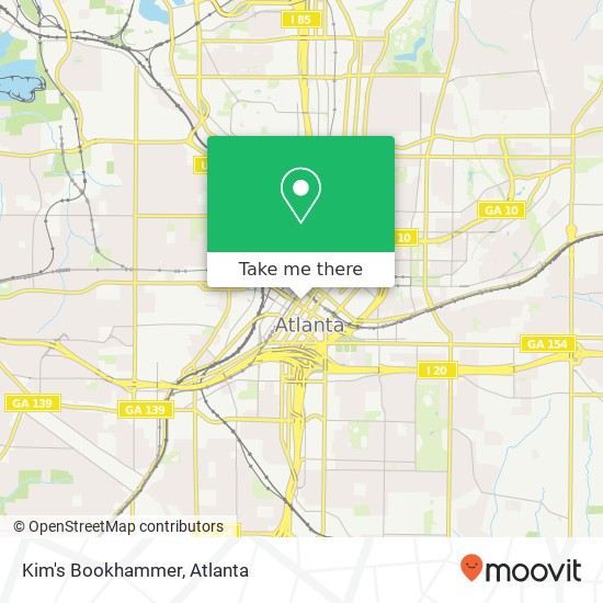 Kim's Bookhammer, 76 Peachtree St SW Atlanta, GA 30303 map