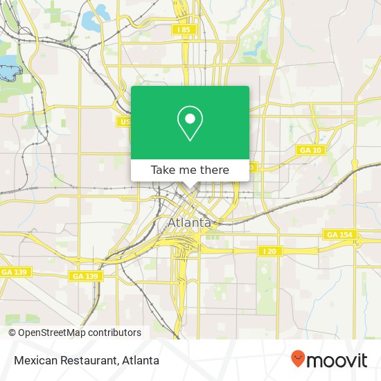 Mapa de Mexican Restaurant, 57 Forsyth St NW Atlanta, GA 30303