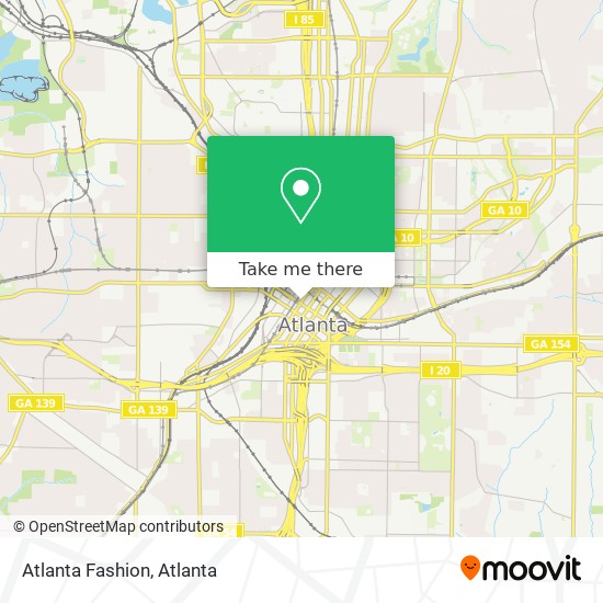 Atlanta Fashion map