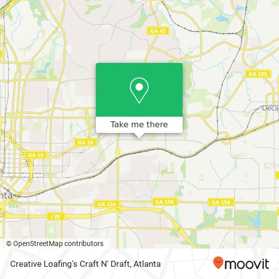 Mapa de Creative Loafing's Craft N' Draft