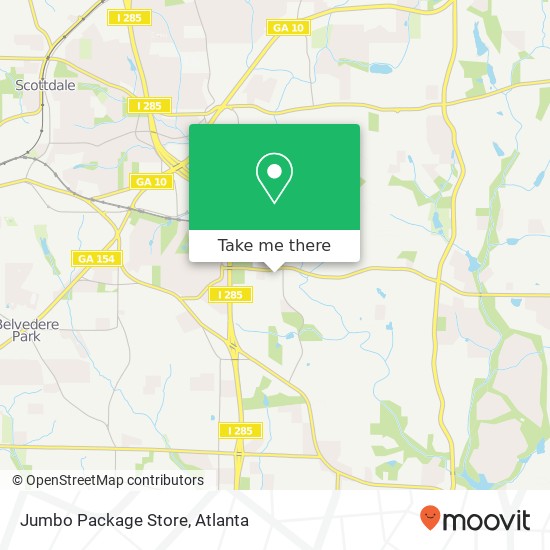 Mapa de Jumbo Package Store