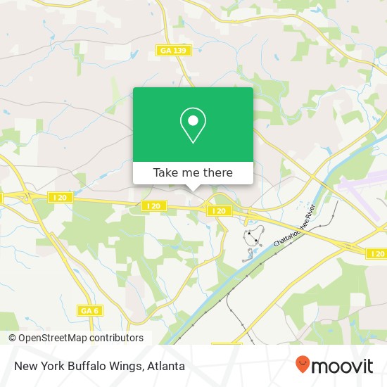 New York Buffalo Wings map