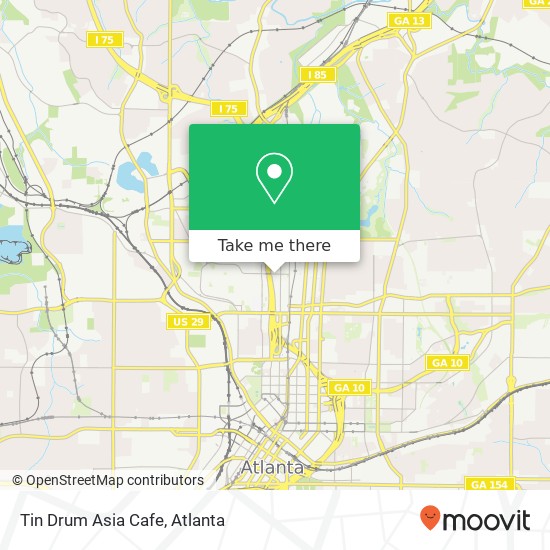 Tin Drum Asia Cafe, 88 5th St NW Atlanta, GA 30308 map