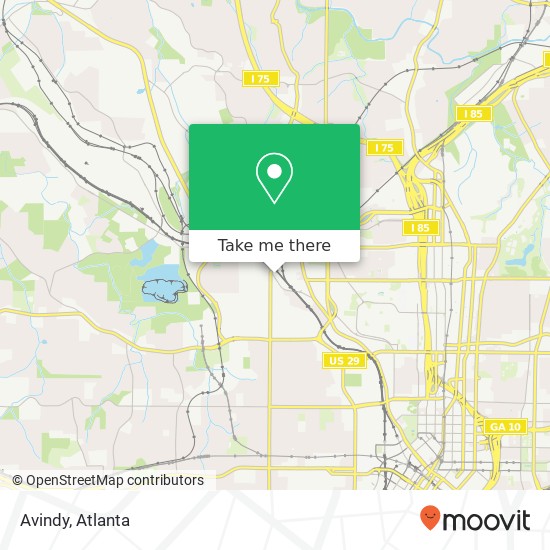 Mapa de Avindy, 887 W Marietta St NW Atlanta, GA 30318