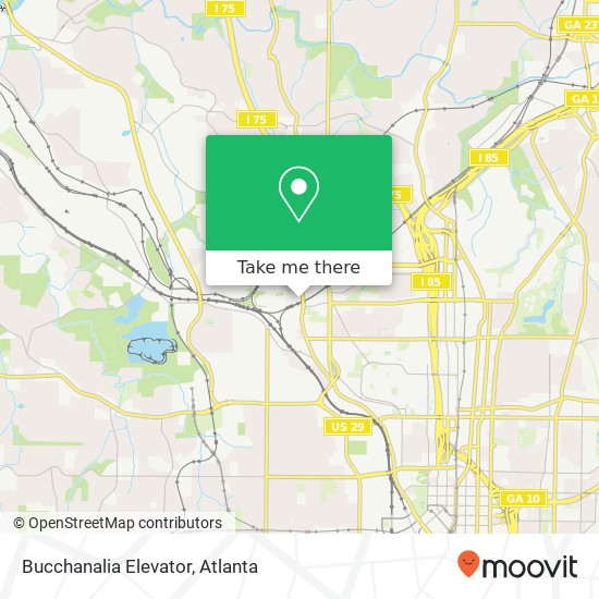 Bucchanalia Elevator, 1198 Howell Mill Rd NW Atlanta, GA 30318 map