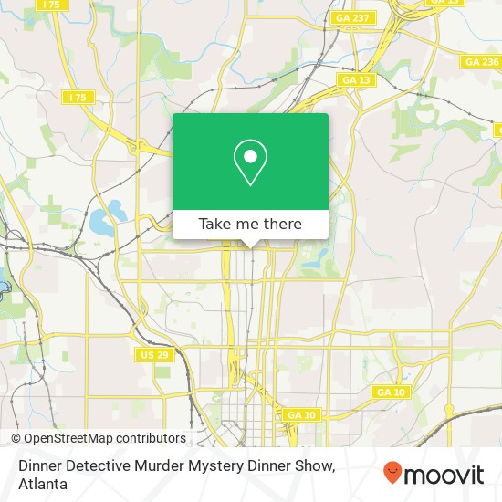 Dinner Detective Murder Mystery Dinner Show map