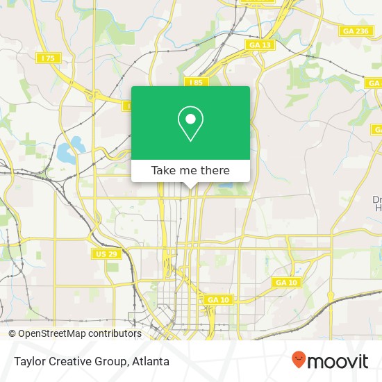 Mapa de Taylor Creative Group