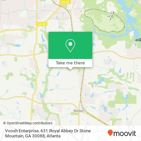 Voosh Enterprise, 631 Royal Abbey Dr Stone Mountain, GA 30088 map