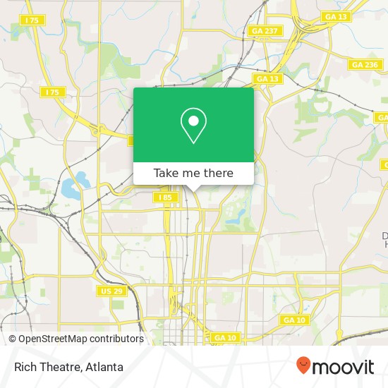Mapa de Rich Theatre