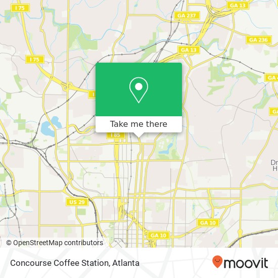 Concourse Coffee Station, 1230 Peachtree St NE Atlanta, GA 30309 map