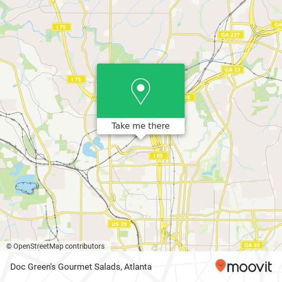 Mapa de Doc Green's Gourmet Salads, Atlantic Dr NW Atlanta, GA 30363