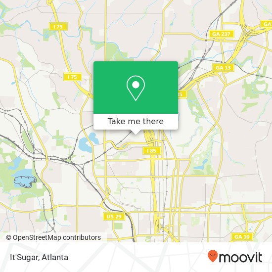 Mapa de It'Sugar, 264 19th St NW Atlanta, GA 30363