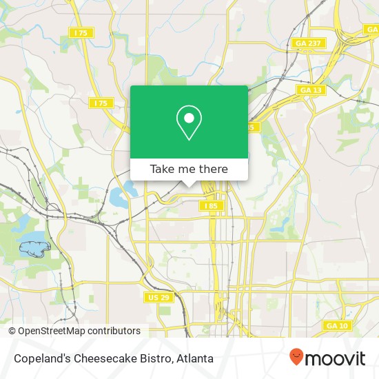 Copeland's Cheesecake Bistro, 265 18th St NW Atlanta, GA 30363 map