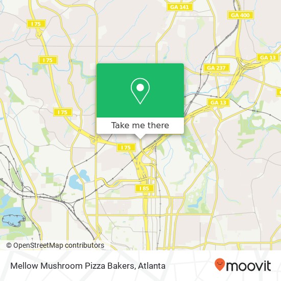 Mellow Mushroom Pizza Bakers, 1770 Peachtree St NW Atlanta, GA 30309 map