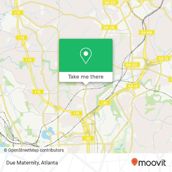 Mapa de Due Maternity, 2140 Peachtree Rd NW Atlanta, GA 30309