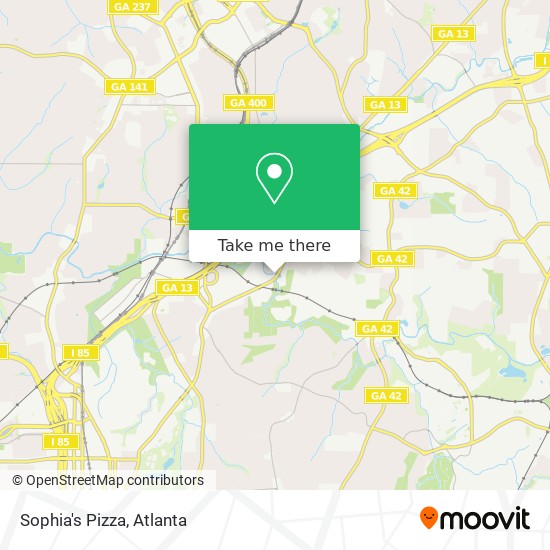 Mapa de Sophia's Pizza