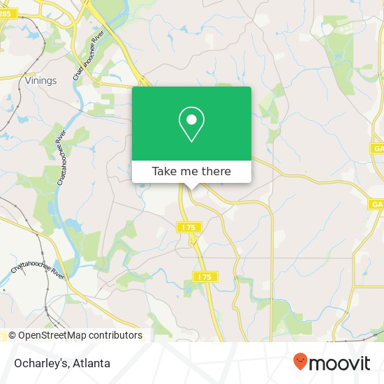 Mapa de Ocharley's, Howell Mill Rd NW Atlanta, GA 30327