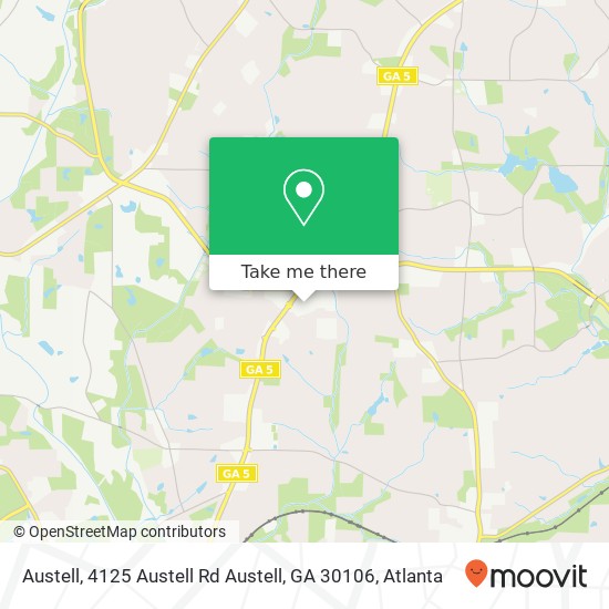 Mapa de Austell, 4125 Austell Rd Austell, GA 30106