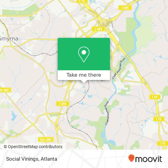 Social Vinings, 3621 Vinings Slope SE Atlanta, GA 30339 map