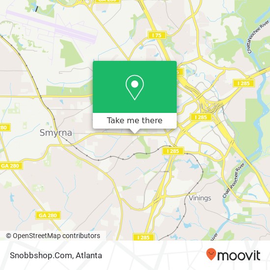 Mapa de Snobbshop.Com, 2350 Spring Rd SE Smyrna, GA 30080