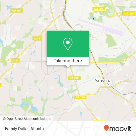 Family Dollar, 2500 S Cobb Dr SE Smyrna, GA 30080 map