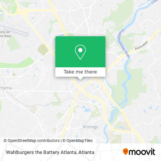Mapa de Wahlburgers the Battery Atlanta