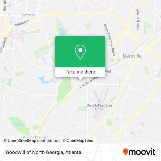 Goodwill of North Georgia map