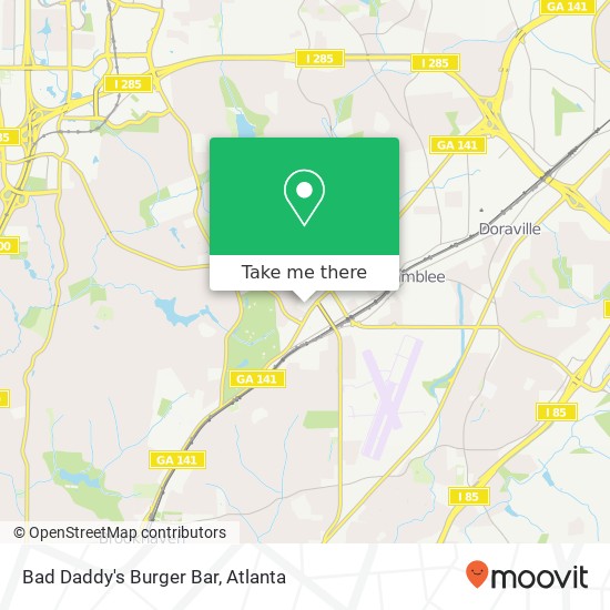 Bad Daddy's Burger Bar, 5070 Peachtree Blvd Atlanta, GA 30341 map