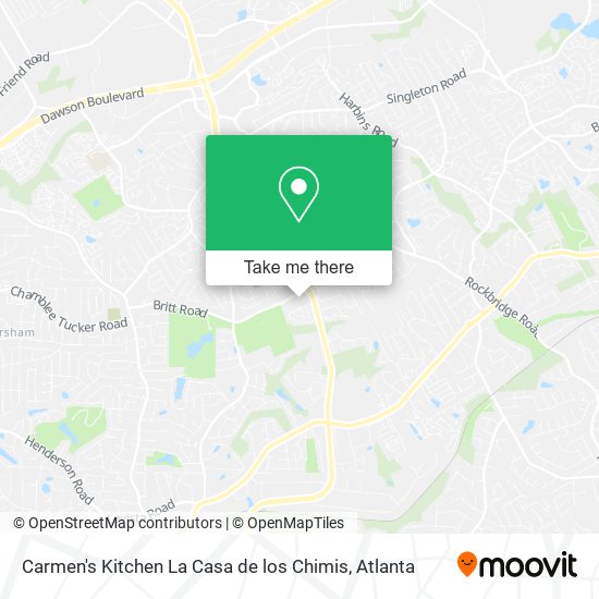 Mapa de Carmen's Kitchen La Casa de los Chimis
