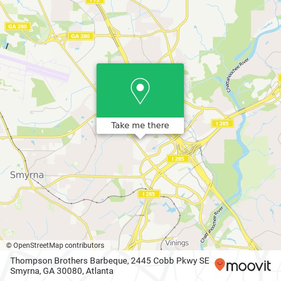 Thompson Brothers Barbeque, 2445 Cobb Pkwy SE Smyrna, GA 30080 map