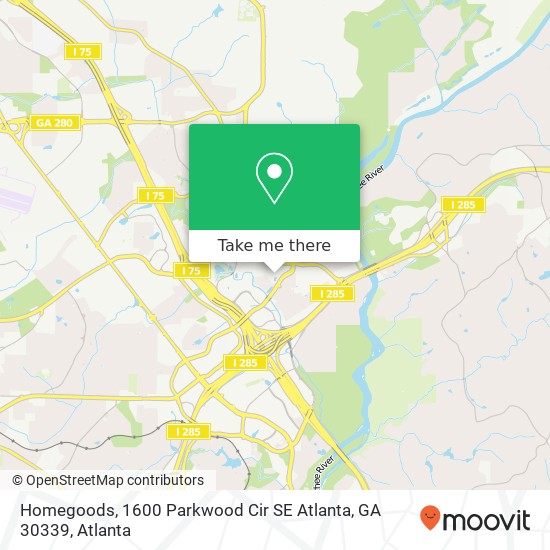 Homegoods, 1600 Parkwood Cir SE Atlanta, GA 30339 map