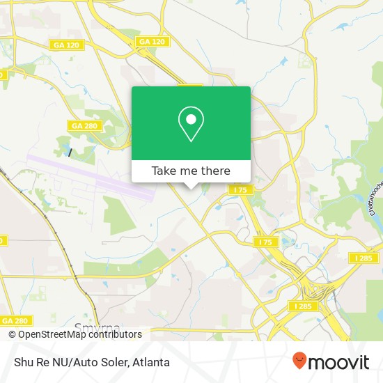 Mapa de Shu Re NU / Auto Soler, 1730 Cumberland Point Dr SE Marietta, GA 30067