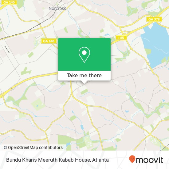 Mapa de Bundu Khan's Meeruth Kabab House, 6010 Singleton Rd Norcross, GA 30093