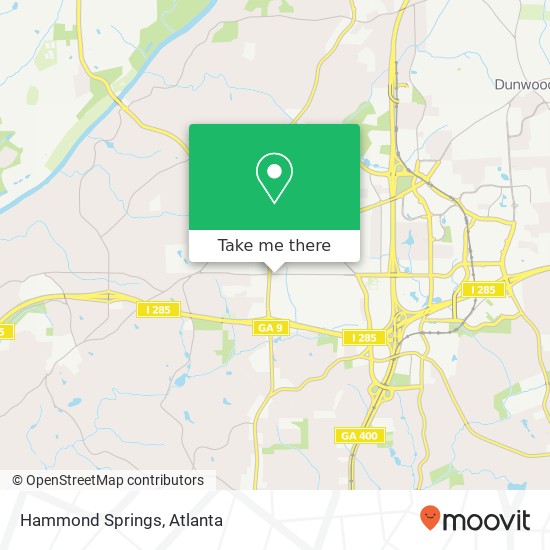 Hammond Springs map