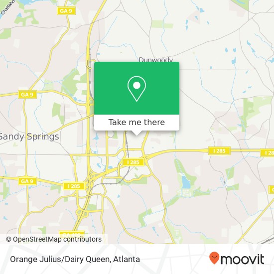 Mapa de Orange Julius / Dairy Queen, Atlanta, GA 30346