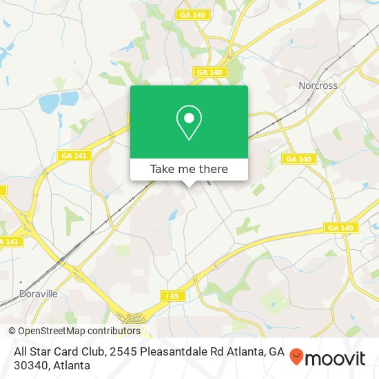 All Star Card Club, 2545 Pleasantdale Rd Atlanta, GA 30340 map