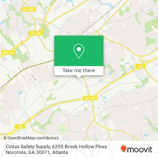 Cintas Safety Supply, 6255 Brook Hollow Pkwy Norcross, GA 30071 map